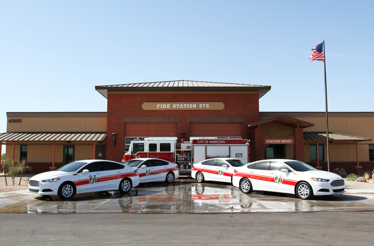 City of Maricopa Fire Department adds 4 fuel-efficient Ford Fusions to fleet