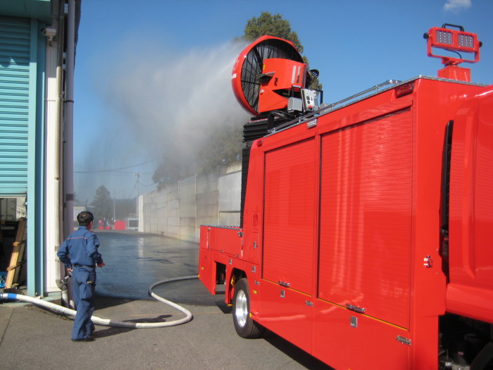 On vehicule_Japan_Blower mist test