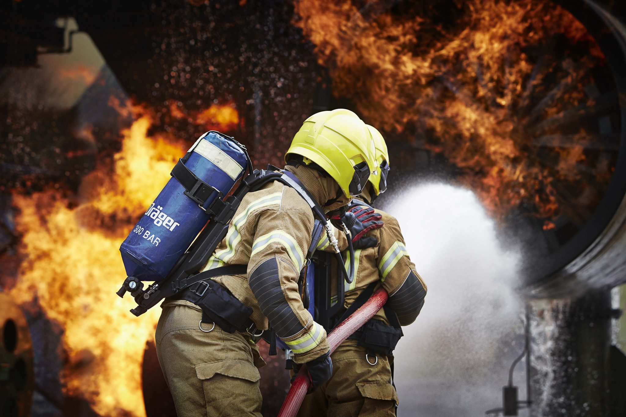Firefighters wearing Hainsworth TITAN 1260