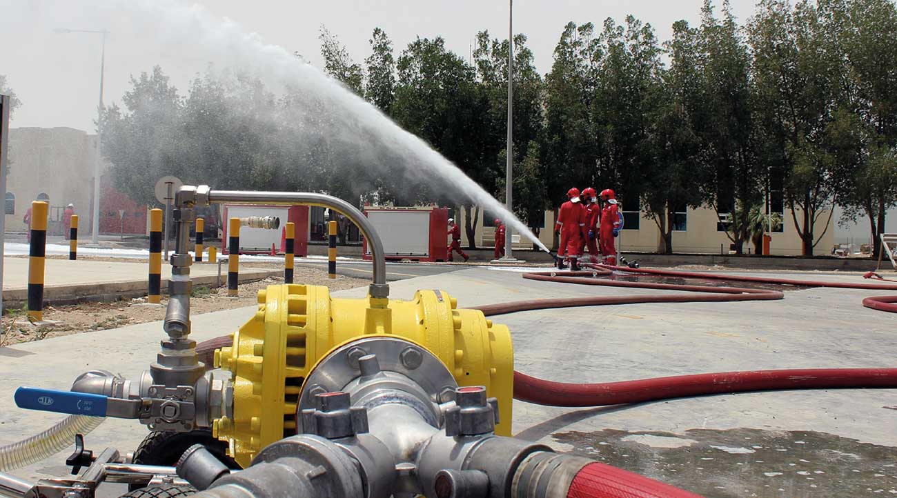 MIDI Turbinator in portable application use feeding multiple hose lines.