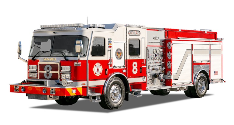 Cyclone Fire Engine E-ONE delivers four pumpers with new Cyclone cab to Sarasota county ...