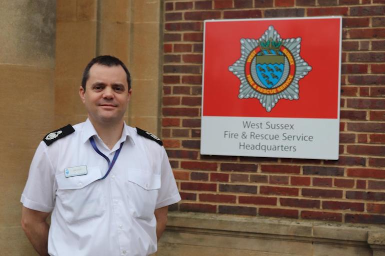 Assistant Chief Fire Officer Jon Lacey. (West Sussex FRS)