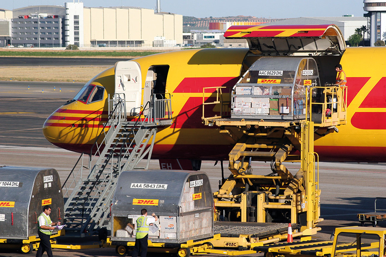 Boeing 757-200PCF mail carrier.
