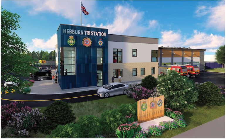 Computer-generated image of the proposed Hebburn Tri Station. (TWFRS)
