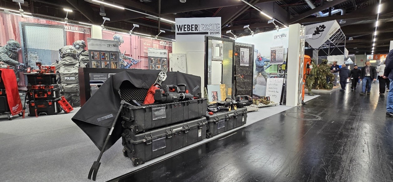 The exhibition stand of WEBER RESCUE SYSTEMS at ENFORCE TAC 2025 Source: WEBER RESCUE SYSTEMS